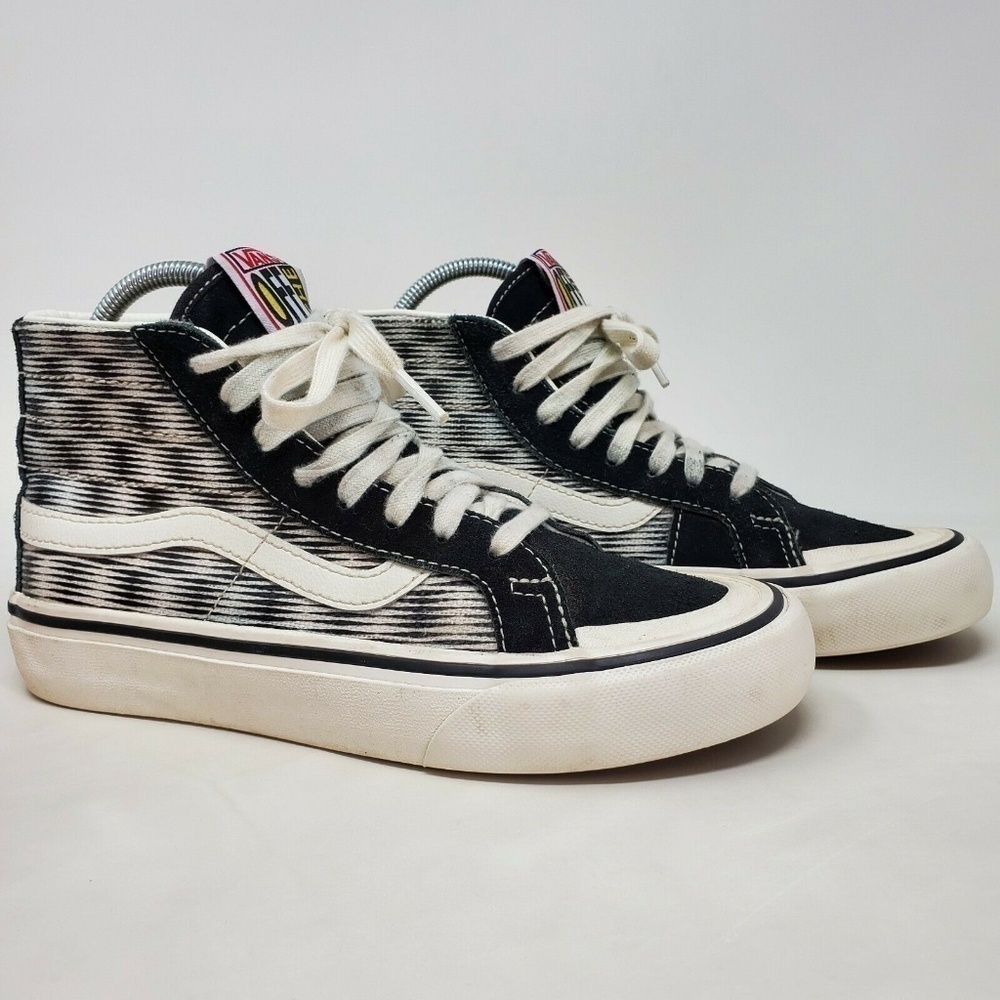 Vans SK8 HI Blur Canvas Lace Up High Top Skate Shoes Men 4 Women 5.5